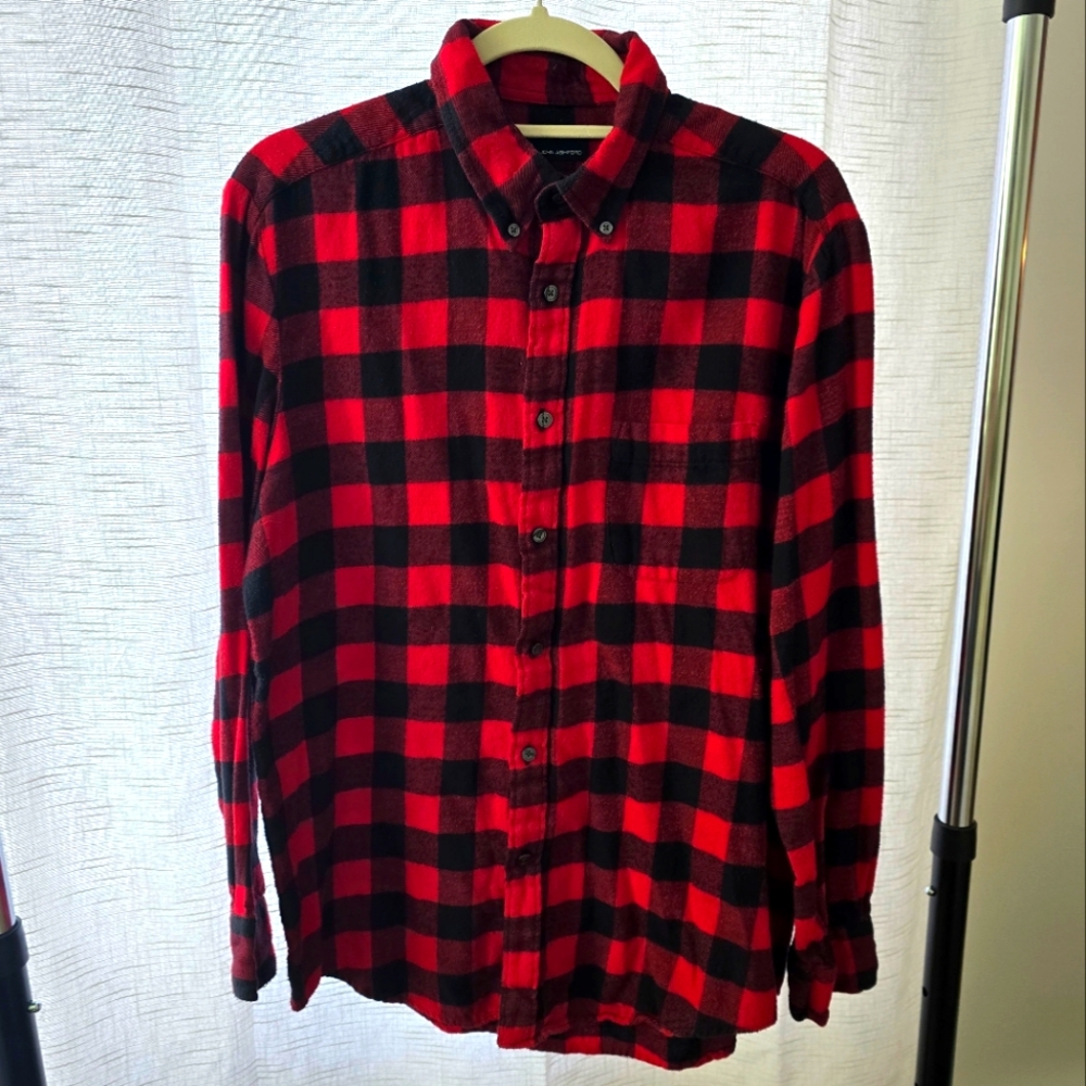John Ashford Mens Plaid Button Down shirt